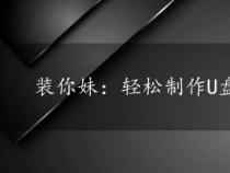 装你妹：轻松制作U盘启动盘与系统重装指南