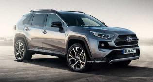 新款丰田RAV4荣放渲染图曝光：更年轻动感的外观与保持一致的动力