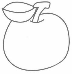 水果图片简笔画教程：轻松学会画可爱的苹果简笔画